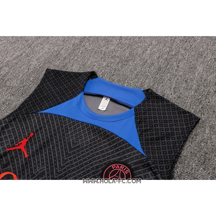 Camiseta de Entrenamiento Paris Saint-Germain Jordan 2022-2023 Sin Mangas Negro